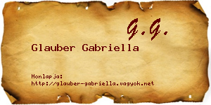 Glauber Gabriella névjegykártya