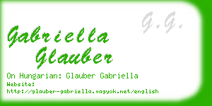gabriella glauber business card